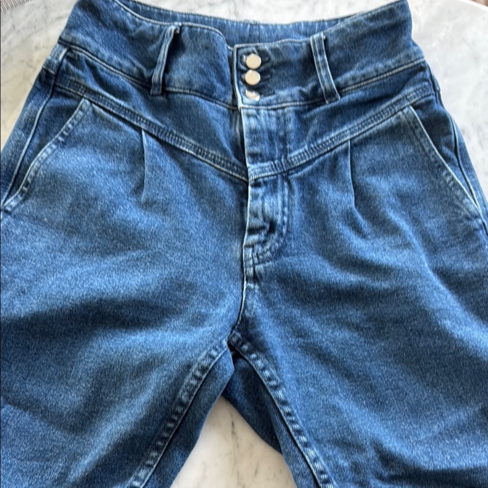Sezane Blue Skinny Jeans High-Waisted
